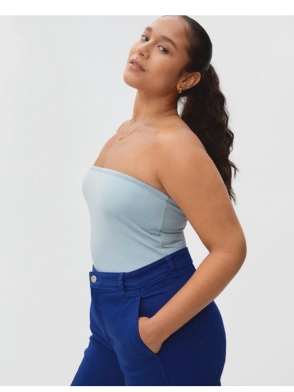 Everlane Tube Top in Seaglass M

EUC